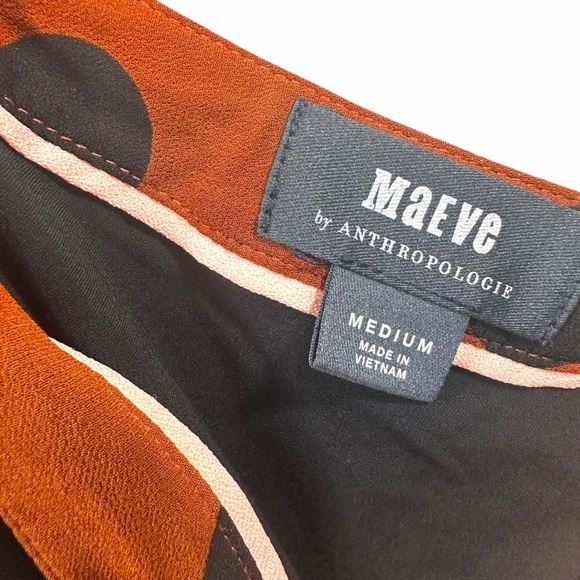 Anthropologie Maeve Oksana Polka Dot Midi Skirt Size Medium - Picture 8 of 8